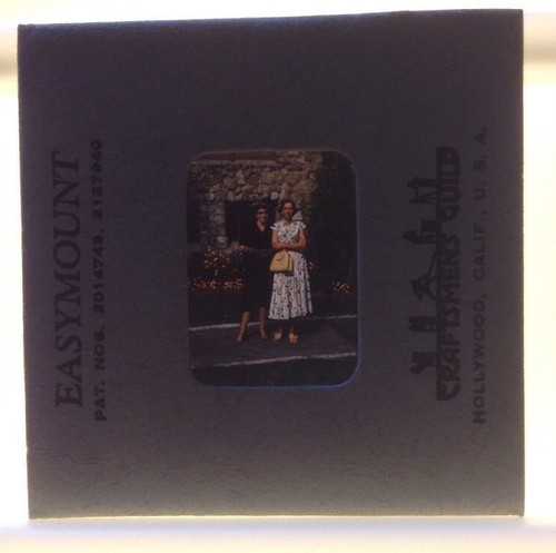 Vintage kodachrome two women - vintage,