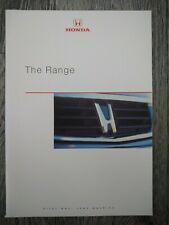 HONDA Civic Accord Coupe Integra Type-R Legend NSX Shuttle Prelude Brochure 1999