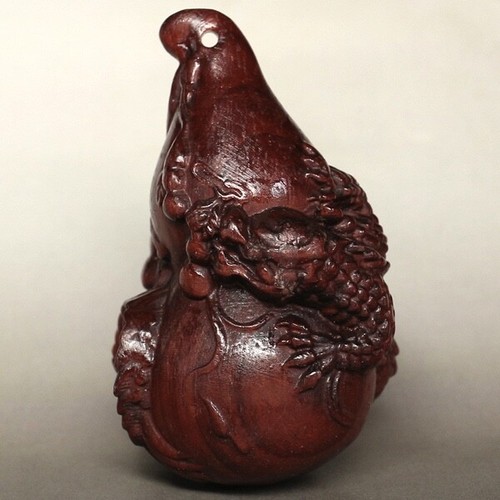 Netsuke shidan rosewood - shidan,,