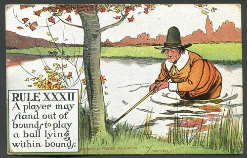 Comic golf rule xxxii - golf,