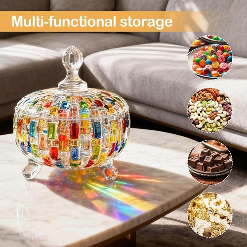 Hand painted woven glass candy - hand,