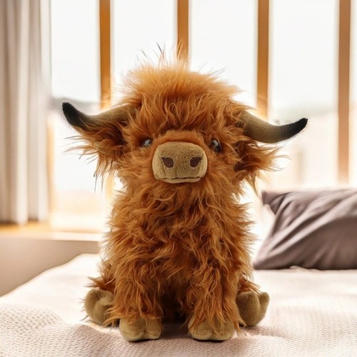 Clever brown highland cow - clever,