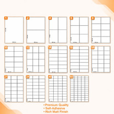 A4 White Sticky Address Labels