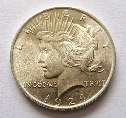 1924 peace silver dollar - 1924,