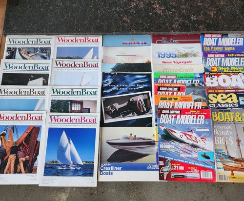 Vintage woodenboat magazines - vintage,