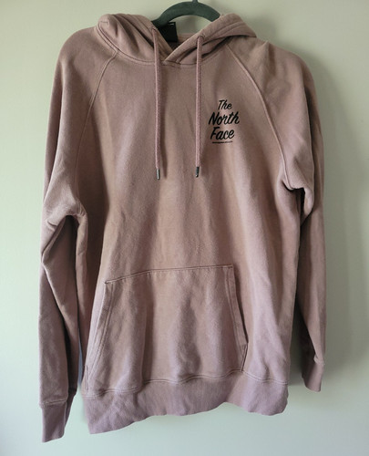 The north face pink logo - north,
