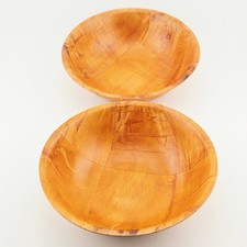 2x Wooden Salad Bowl Set
