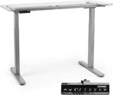 Duronic Sit Stand Desk Frame TM22GY | Electric Standing Office Table | Height Ad