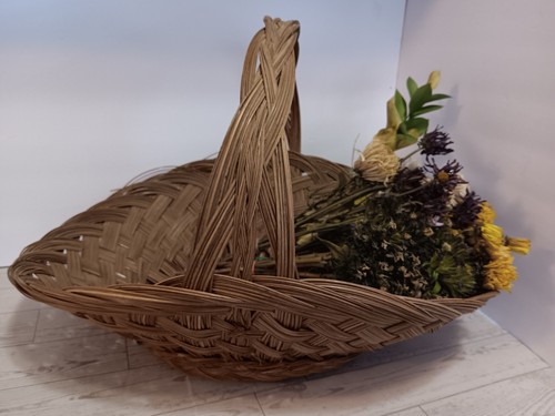 Large oval woven wicker - woven, rattan