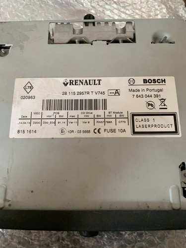 Bosch renault car radio - cd,