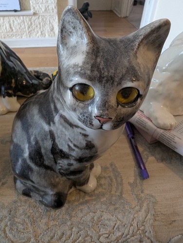 Winstanley pottery cat size - cat, 4