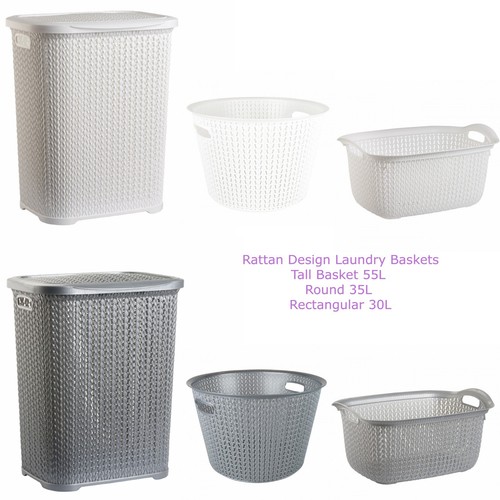 Plastic laundry basket clothes - plastic,