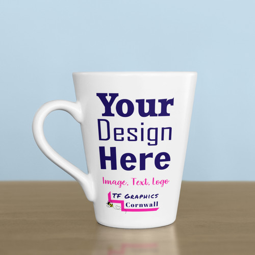 12oz latte mug personalised - 12oz,
