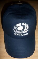 SCOTLAND RUGBY Baseball Cap NAVY Embroidered Adjustable-One Size Adults NEW