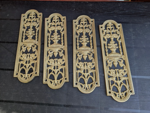 Vintage cast brass finger - finger, /