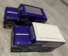 2 Cadbury's Mini Fingers Vintage Style Delivery Vans Biscuit Tin Storage (2007)