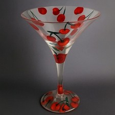 Lolita cherry bomb Martini cocktail Glass ✨ 7", 12 oz., Service For One