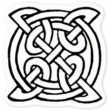 'Celtic Symbol' Clear Sticker