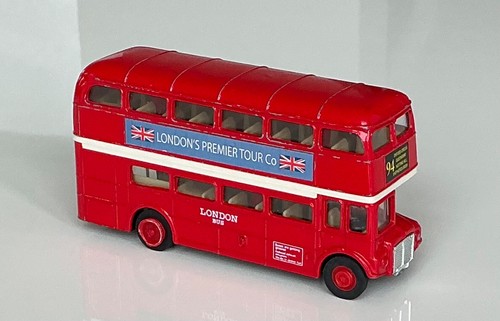 London red toy bus - bus,, metal