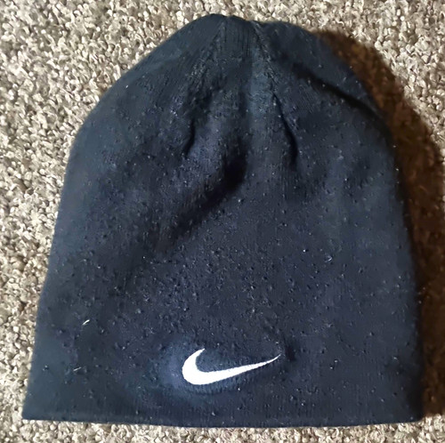 Nike black acrylic knit beanie - nike,