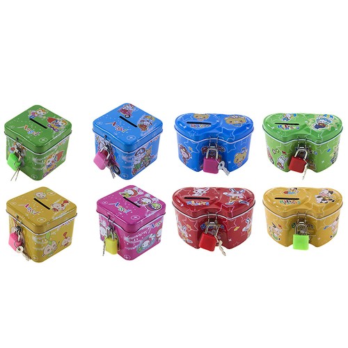 Cute cartoon square tin - cute, metal