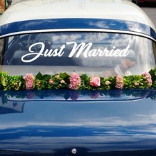 Just married removable vinyl - married,