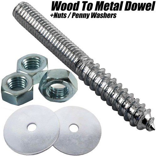 Wood metal dowels hanger - to,