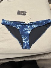 Blue Floral Bikini Bottoms Jack Wills 14 BNWT Hygiene Label *smoke and pet free