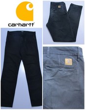 CARHARTT SIDNEY PANT Mens Regular Straight Stretch Black W32/L31 REF (Y12800)