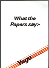 Yugo Press Comments 1984-1985