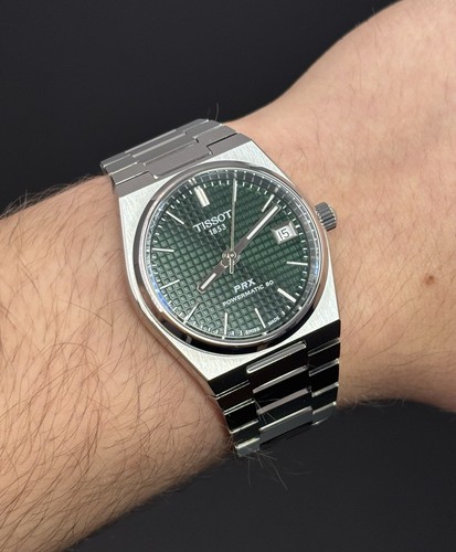 Tissot prx powermatic green - powermatic,