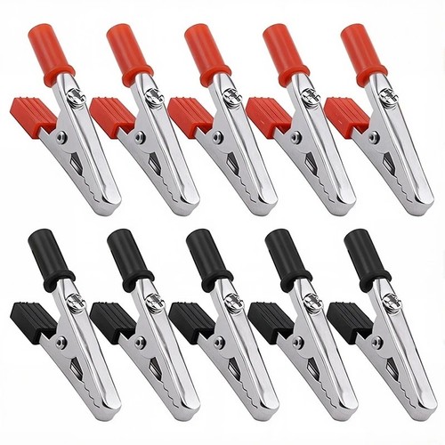 Insulated crocodile clips 5amp - insulated,