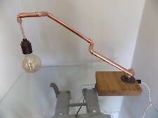 Handmade Industrial Themed Table Desk Lamp Up Cycle Recycled 