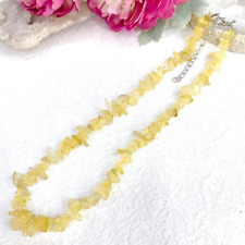 Chip Bead Natural Crystal Adjustable Necklace