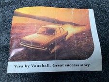 VAUXHALL VIVA RANGE BROCHURE