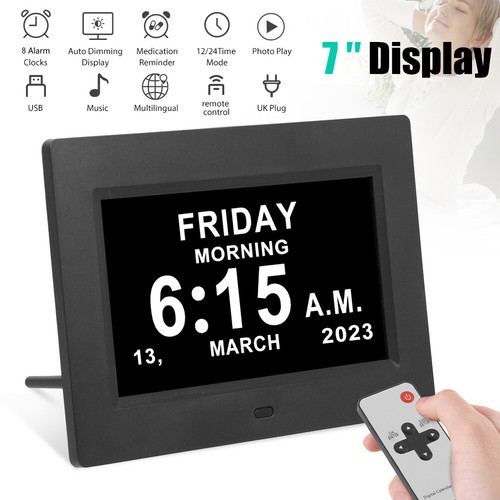 Digital alarm clock calendar - clock,