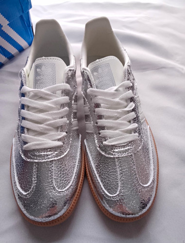Adidas samba silver white - adidas, silver/white