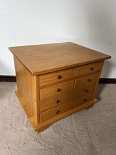 LAURA ASHLEY GARRAT OILED OAK - SIDE TABLE - 6 DRAWERS.