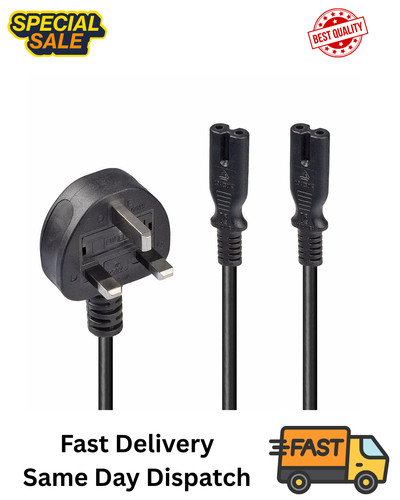 Mains pin plug to 2 - uk,