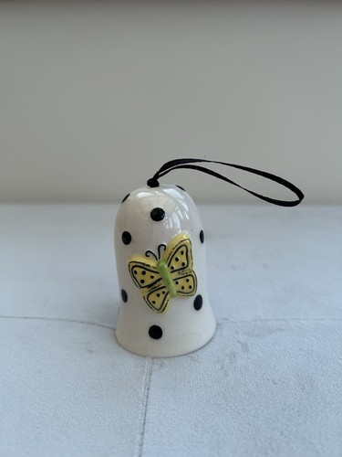 Happy day ceramic hanging - happy, bell
