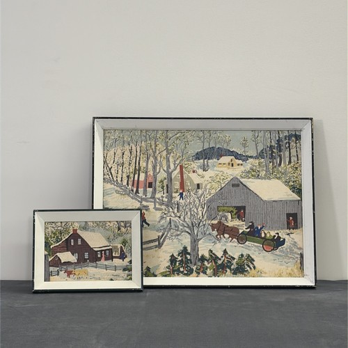Vintage grandma moses - vintage,