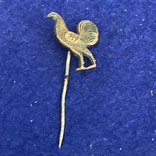 Vintage Take Courage Cockerel Bird Stick Pin Badge Beer Brewery Bitter Ale Pub