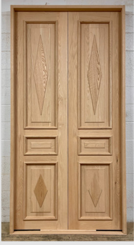 Rustic oak lumber square top - rustic,