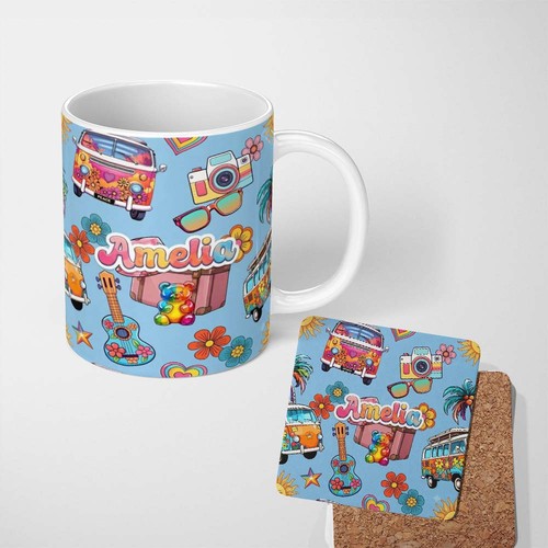 11oz tea coffee mug hippie - tea,