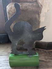 Black cat 'tin' ornament (former vintage weathervane part)