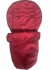 mamas and papas Cosytoes/ Footmuff ~ 100% Polyester~ Red~ Pram Pushchair ~