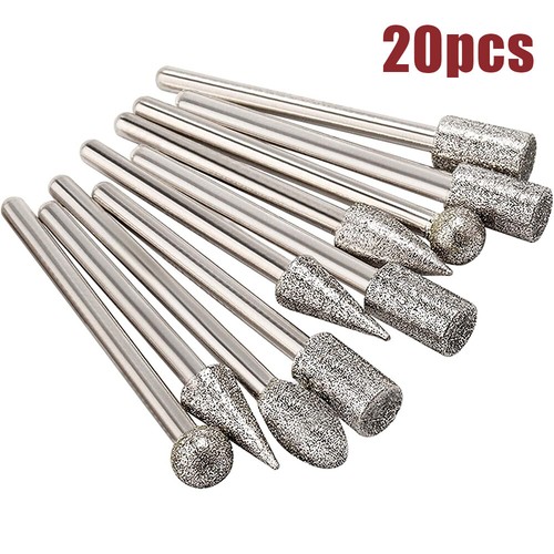 20pcs diamond round burr - 20pcs, drill
