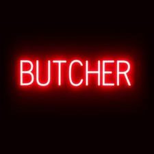 SpellBrite BUTCHER Sign | Neon
