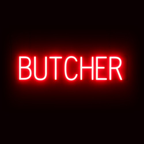 Spellbrite butcher sign neon - butcher,