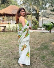Designer Draped Sari Blouse